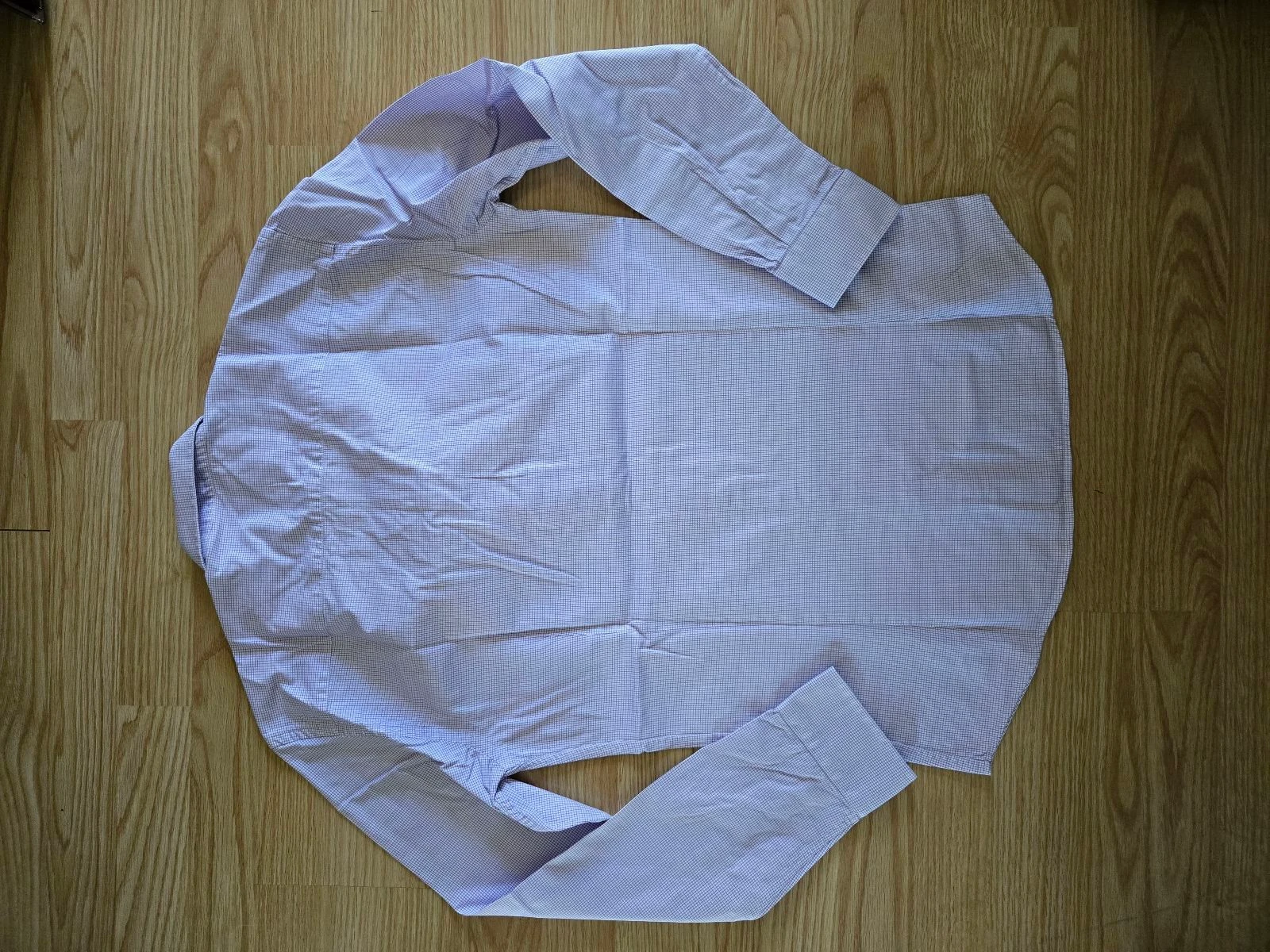 Purple Checkered Shirt Café Coton size M – photo 3